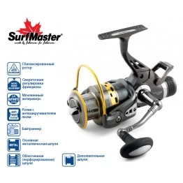 Безынерционная катушка Surf Master Easy Pro 3000A с байтраннером
